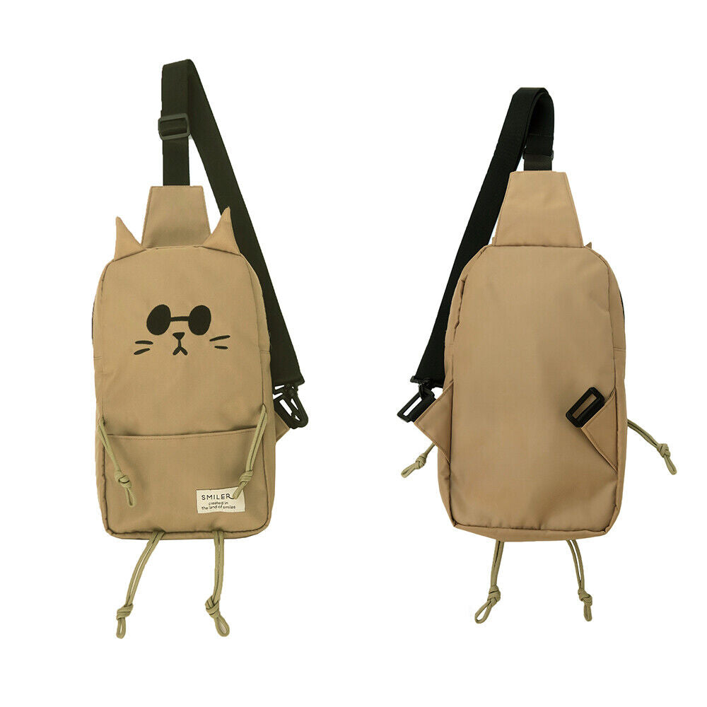 SMILER Unisex Lightweight Crossbody Bag Shoulder Bag " Cat Buddy Bag " 3 colors