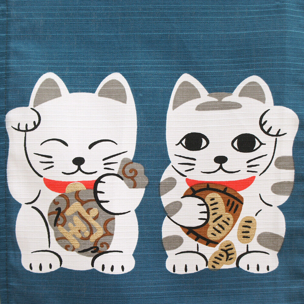 Maneki neko Lucky Cat Japanese Noren Door Curtain Entrance decoration Curtain