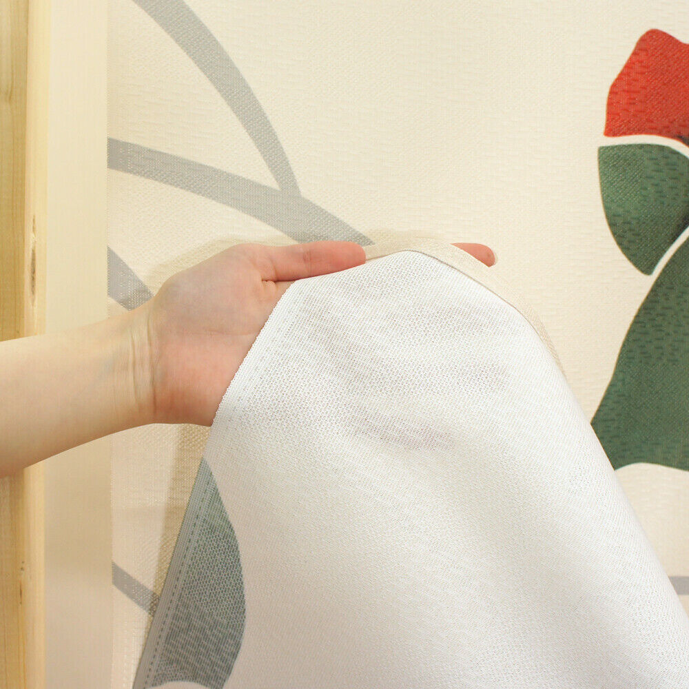 Made to order Short Size Japanese Noren Door Curtain Streamlined Camellias
