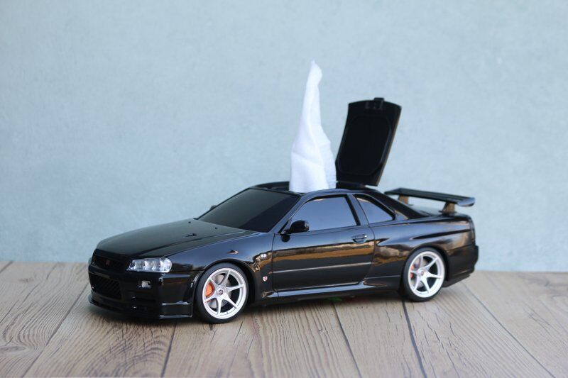 Nissan Skyline GT-R GTR BNR34 Wet Tissue Case Official Licensed Products NEW