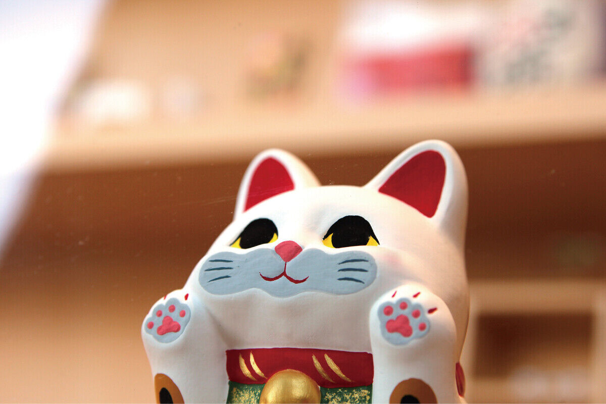 Ryukodo Squishy Faced Lucky Cats.