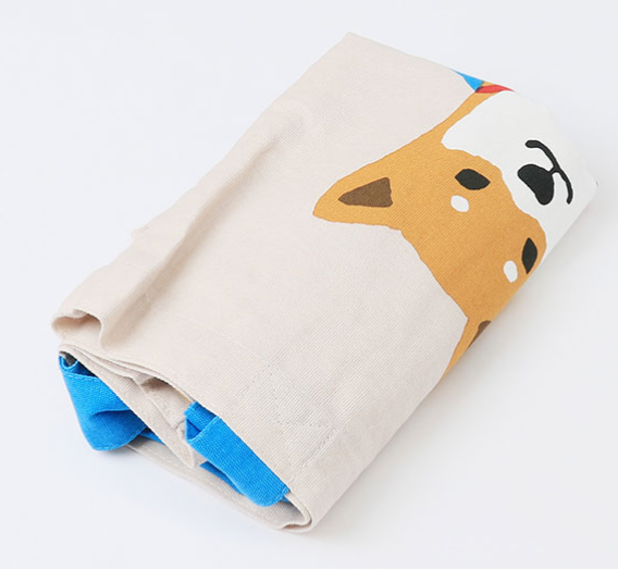 Shiba Inu "Shibata-san" A4 size Cotton Tote bag : Mt.Fuji.