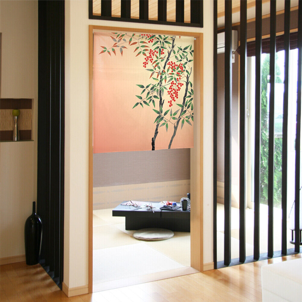 Made to order Short Size Japanese Noren Door Curtain Heavenly Bamboo