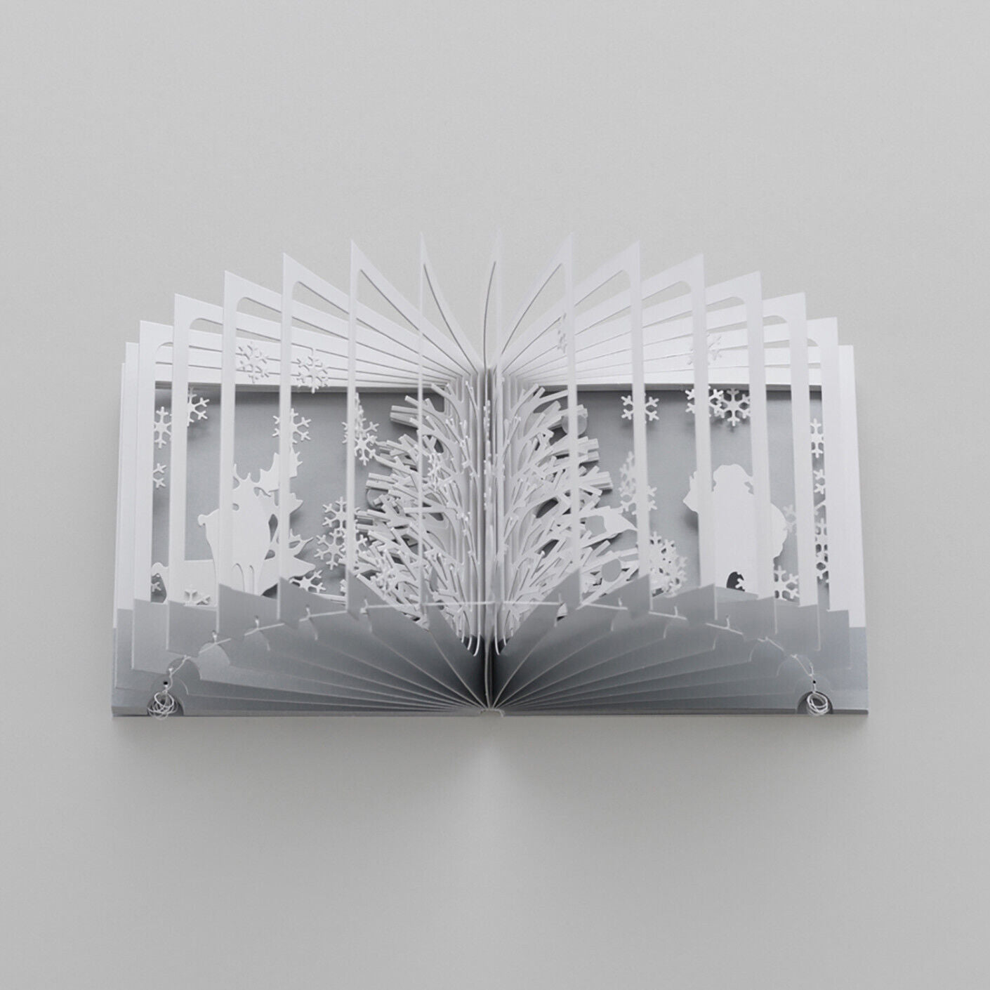 Seigensha : The 360°BOOK Snowy Forest Diorama Pop Up Art Book.
