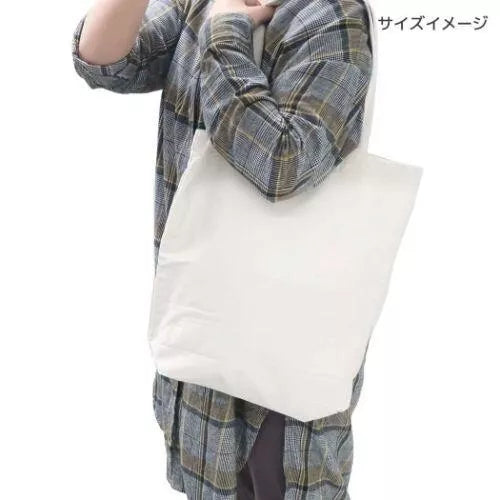 FRIENDSHILL White Cat "TAACHAN" A4 size Cotton Tote Bag : Mt. Fuji and Daruma